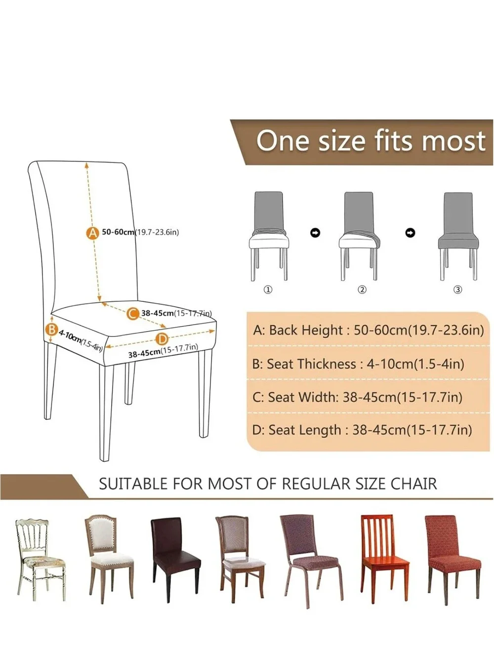 6 Pieces, Christmas Chair Covers,